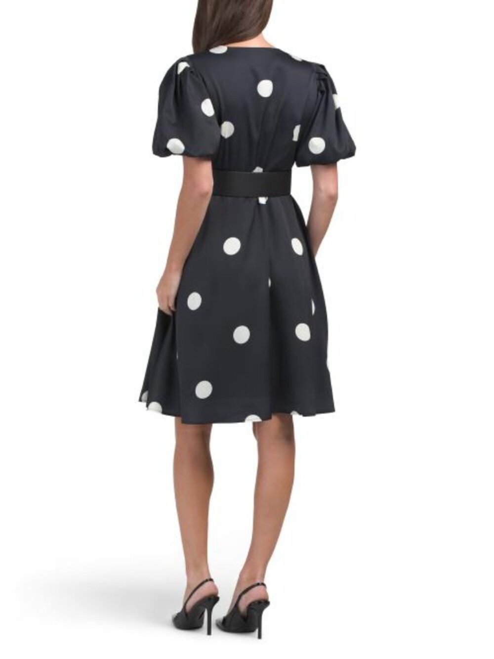 WDNY Polka Dot Belted Mini Dress - Picture 2 of 4